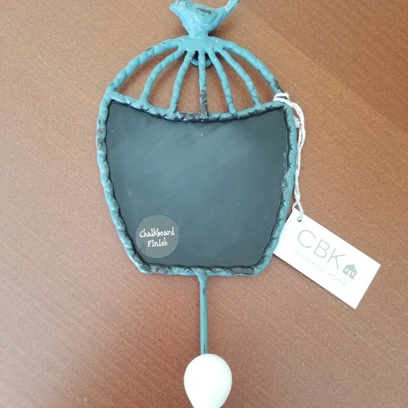 CBK Other - NEW Hook with Chalk message board and bird topper